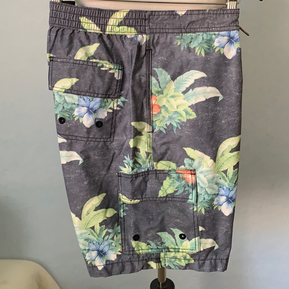 Tommy Bahama Tropical Floral Print Swim Trunks